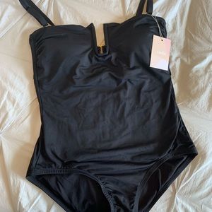 Brand New Black Convertible Strapless Bathing Suit
